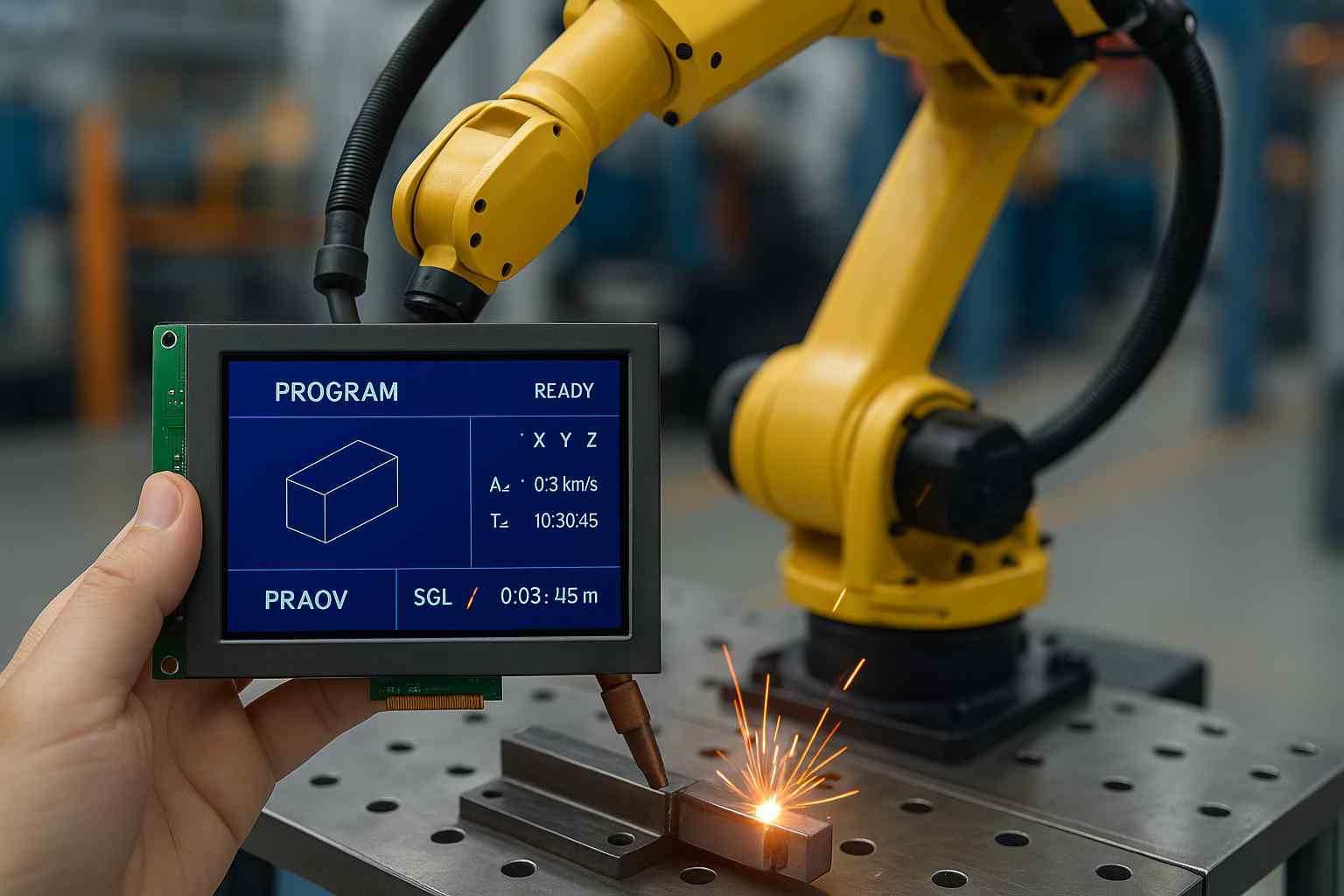 5.6寸工業(yè)液晶屏在焊接機器人中的應(yīng)用標(biāo)準(zhǔn)與選型解決方案